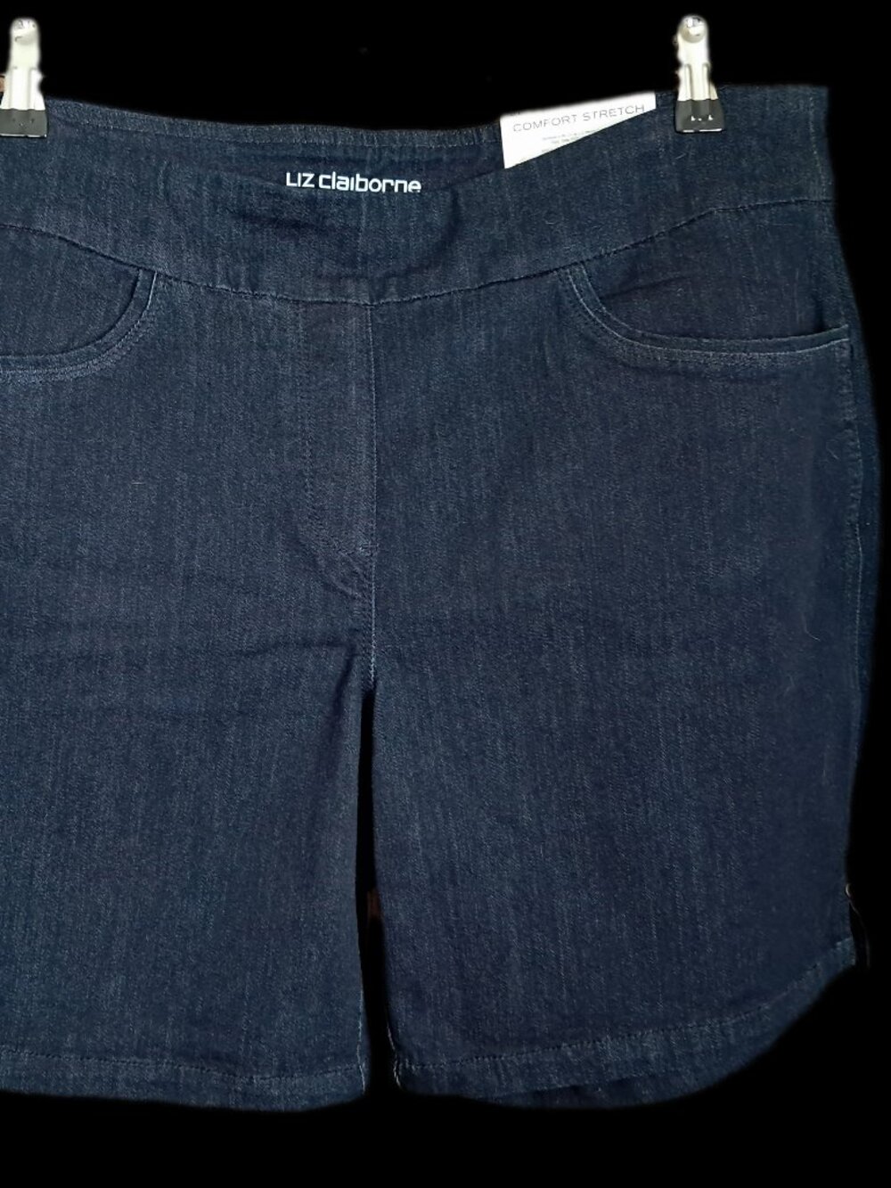 TWO Pairs Liz Claiborne COMFORT STRETCH Classic Shorts Size 12 NWT - Picture 8 of 13